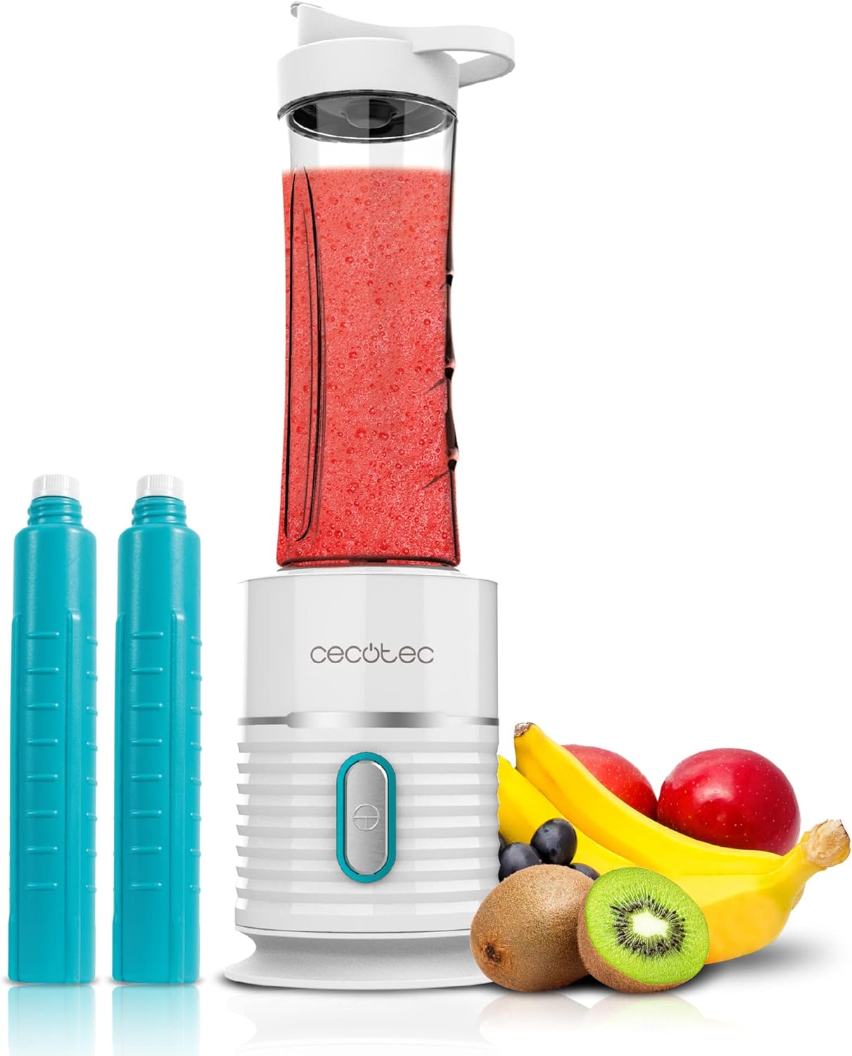 Smoothie-Mixer, 500 W | 2 Flaschen Weiß