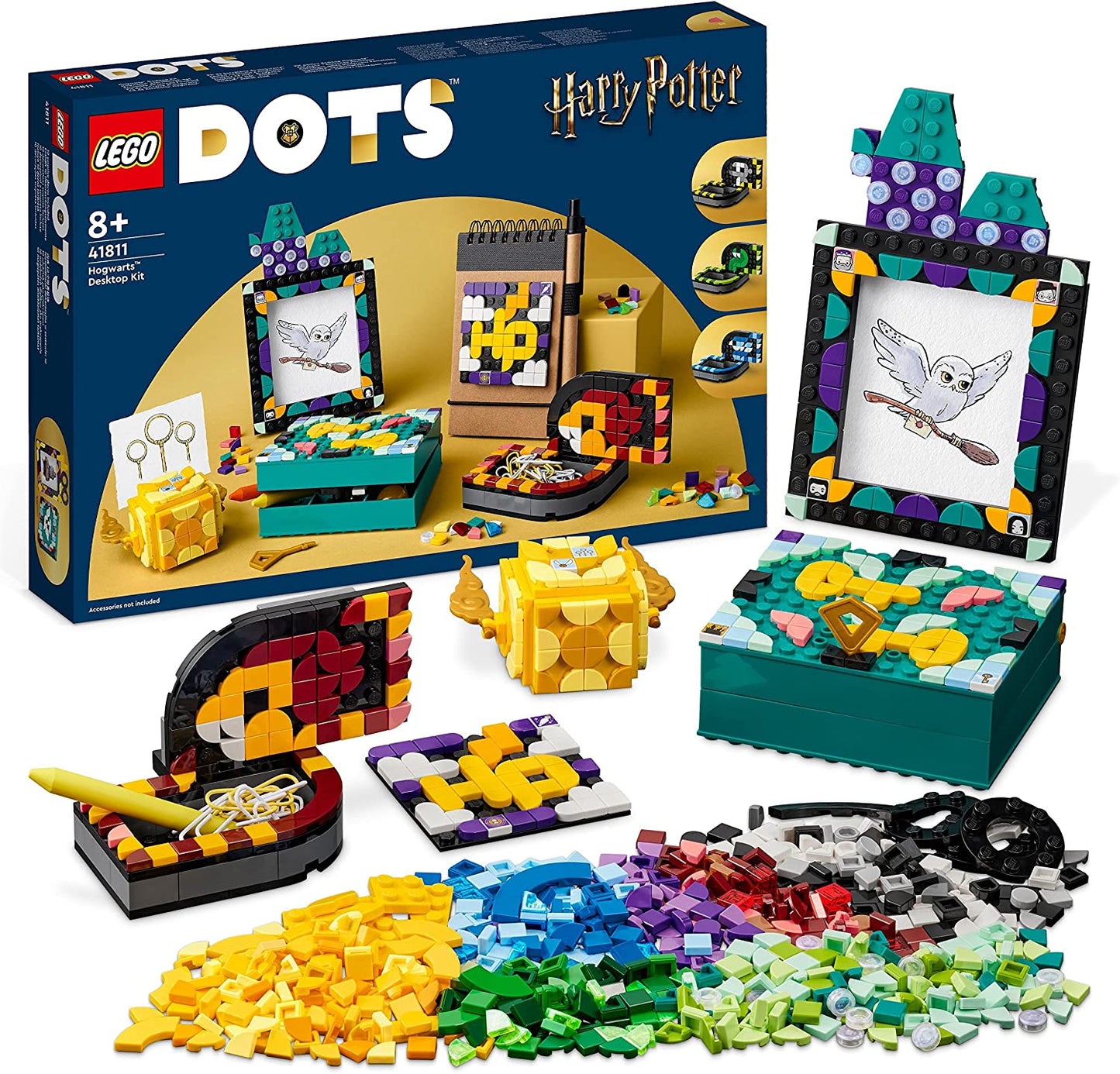 41811 DOTS Hogwarts Schreibtisch-Set, Konstruktionsspielzeug, Single