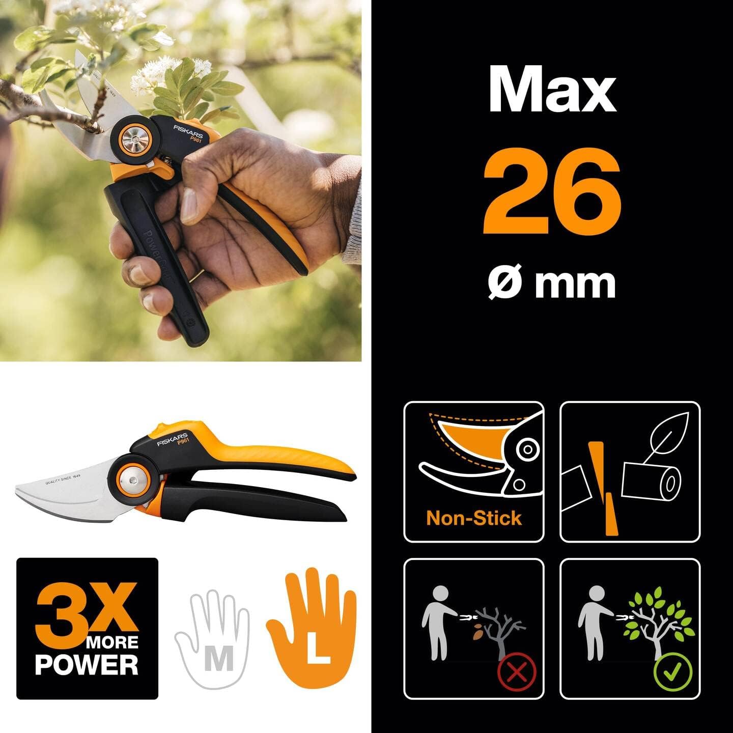 X-series Bypass-Gartenschere L P961, X-series P961