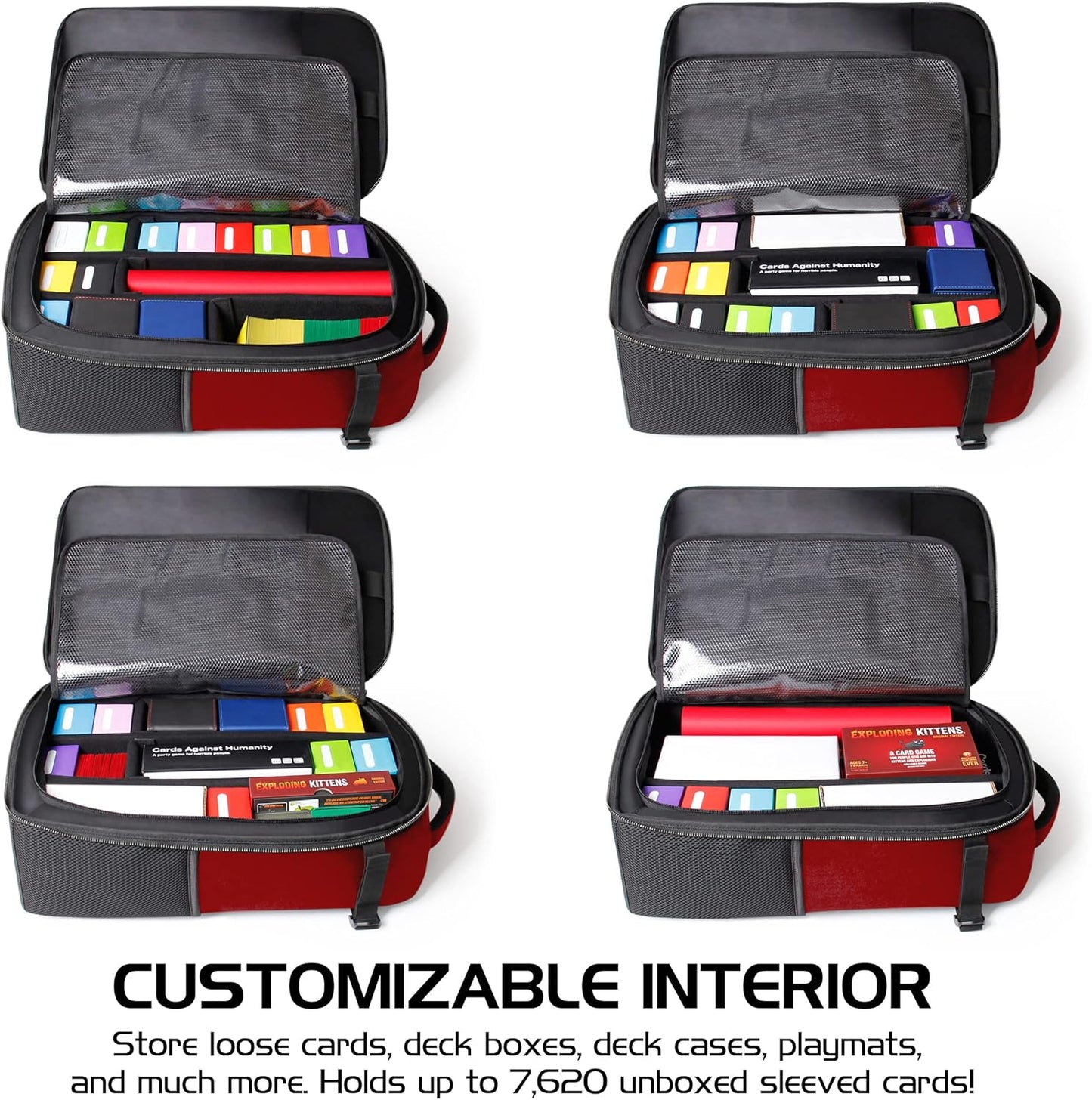 Tabletop Collector's Edition Card Storage Backpack, Drachen Rot