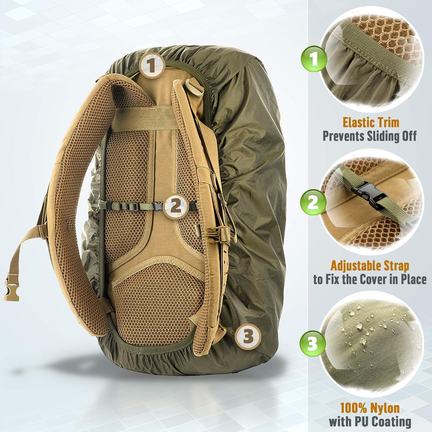 Wasserdichter Regenschutz für Outdoor-Aktivitäten, S