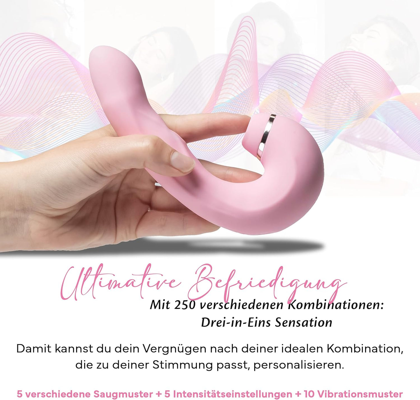 3-in-1 Vibrator, Blushing Bride