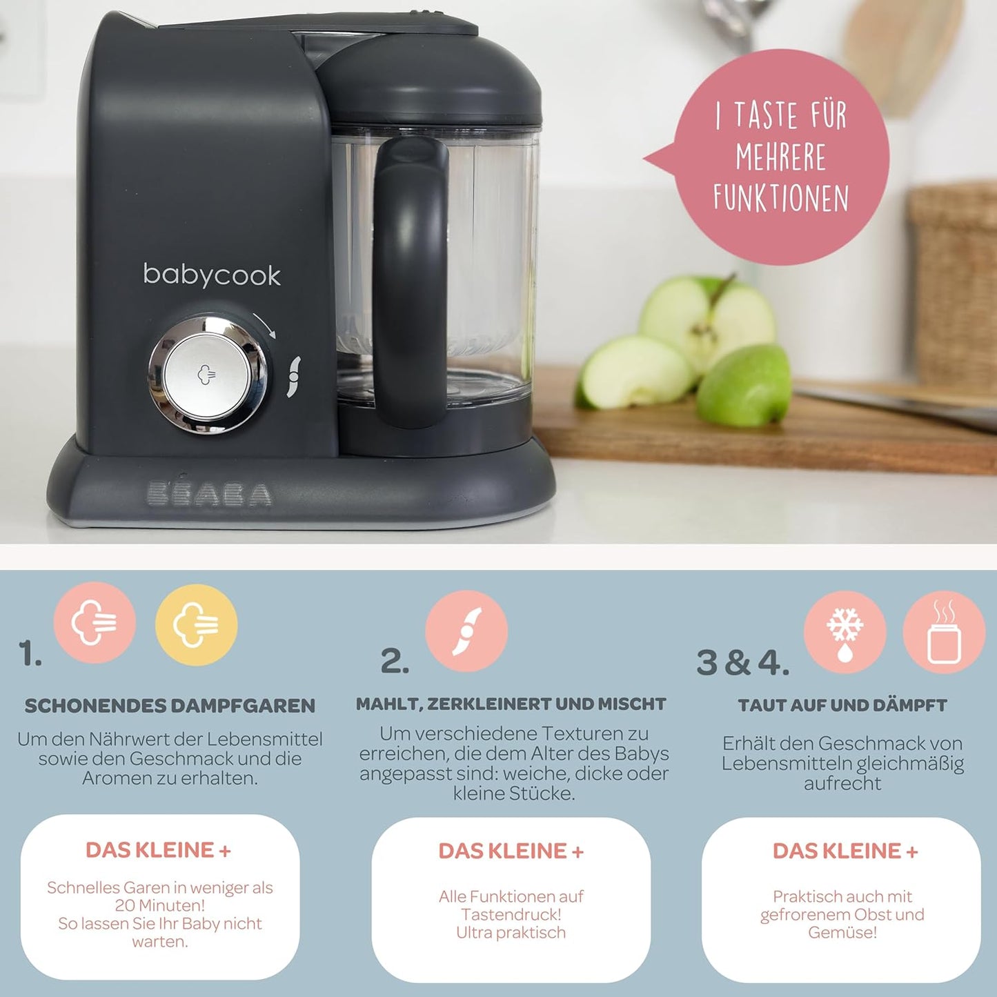 4-in-1 Babycook Solo, Babycook Solo Dunkelgrau