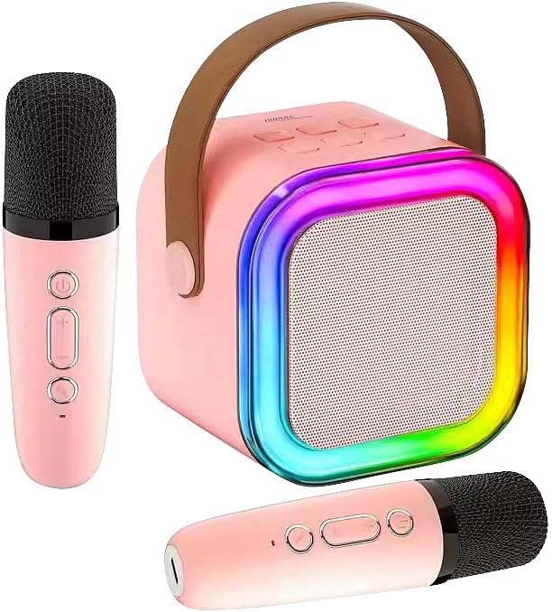 2er-Set Karaoke-Lautsprecher mit 4 Mikrofonen