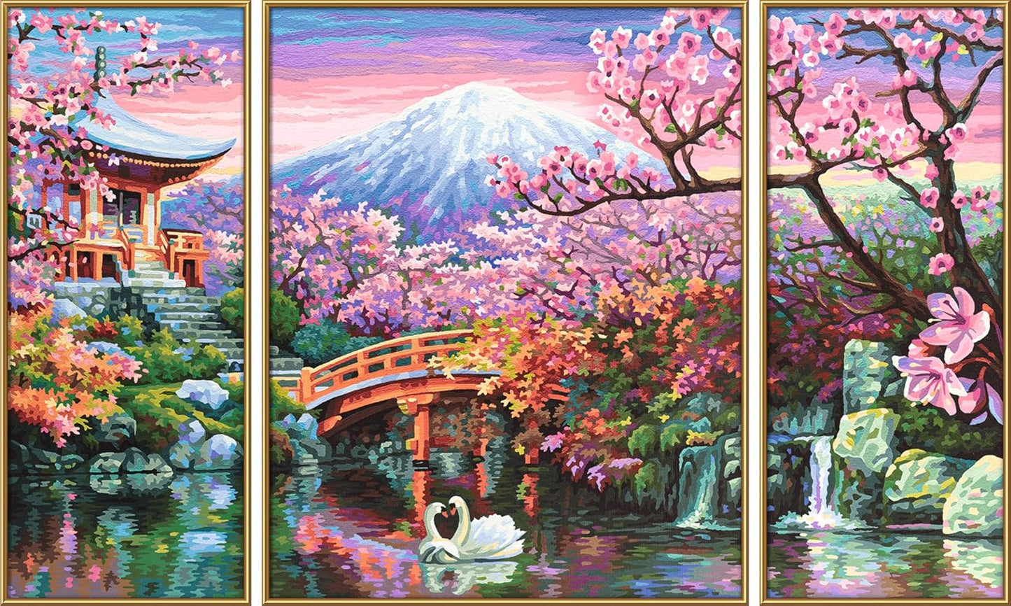 Malen nach Zahlen - Kirschblüte in Japan