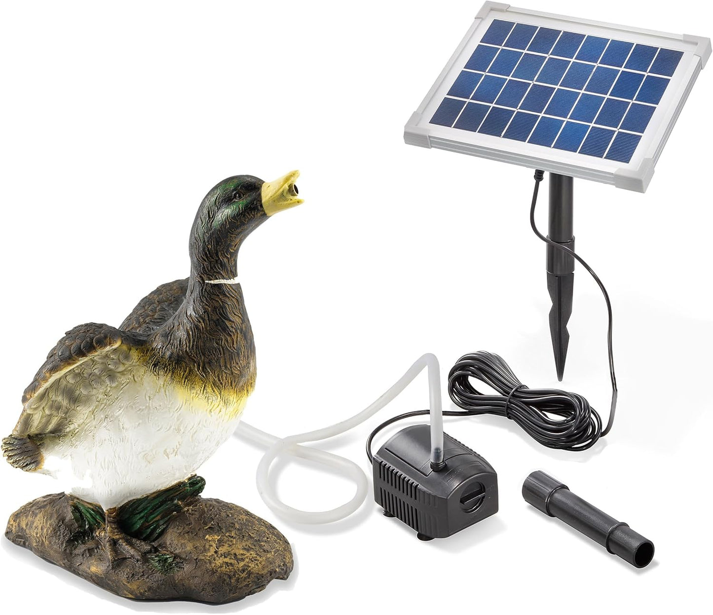 Solar Wasserspeier Set Ente 101659