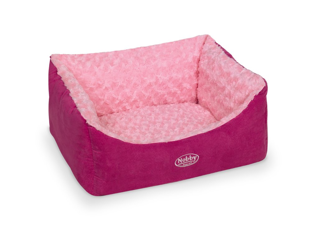 Komfort Bett eckig ARUSHA, pink L 45 x B 40 x H 18 cm