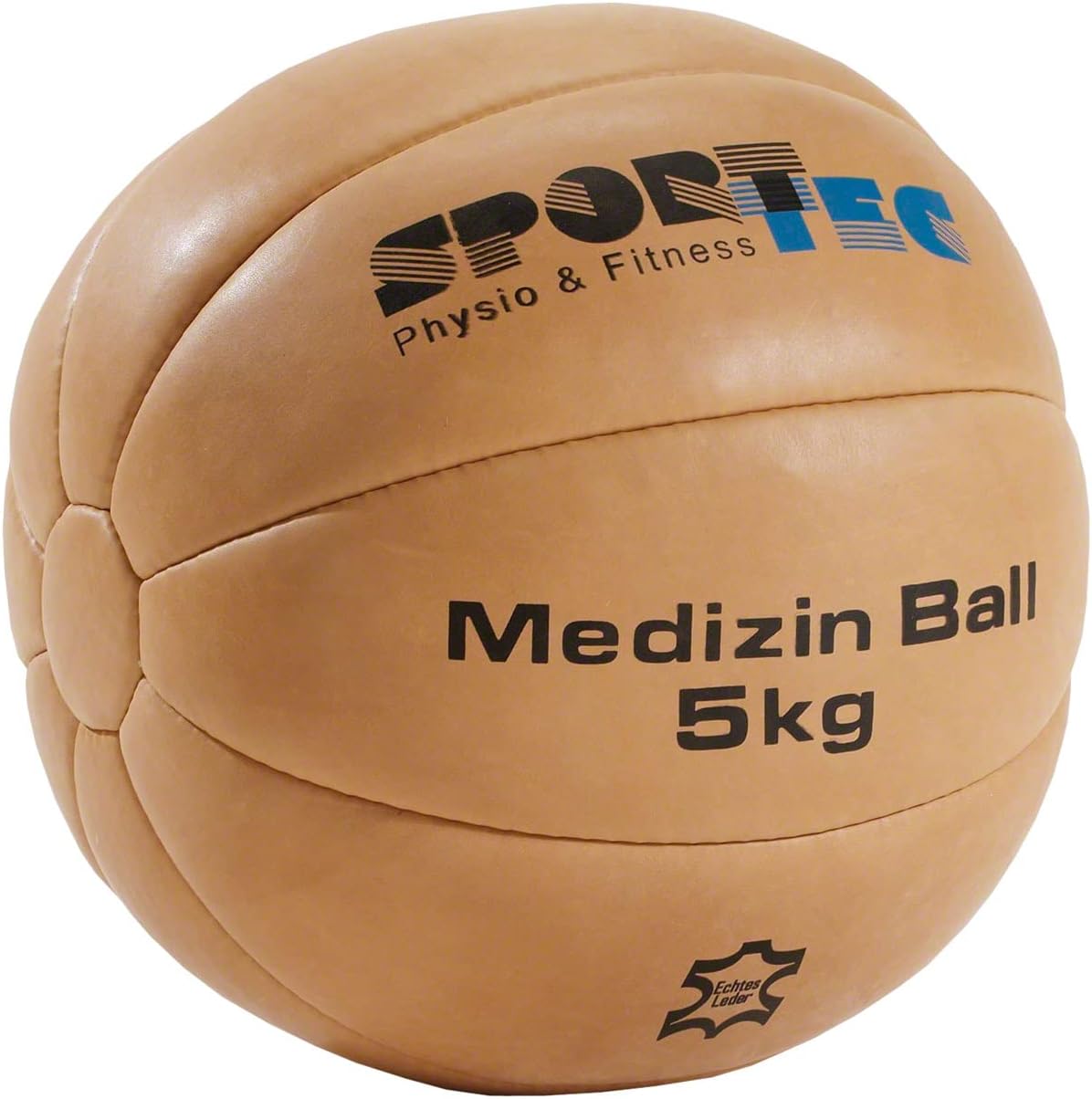 Medizinball aus Leder 5 kg, 5.0 Kilogramm