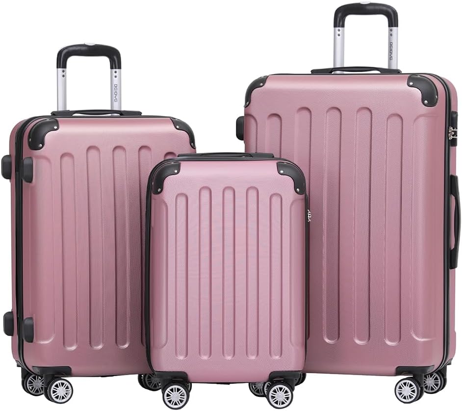 Hartschalenkoffer-Set, Princess-pink Koffer-Set