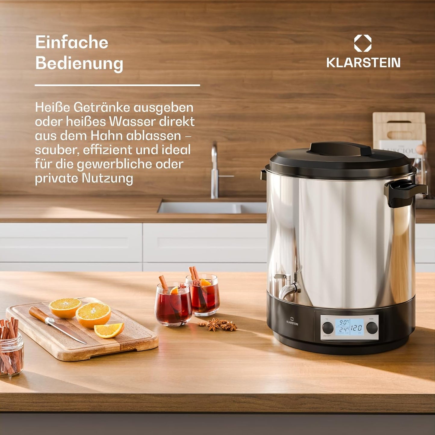 Digitaler Einkochautomat Biggie mit Timer & LCD-Display, Digital