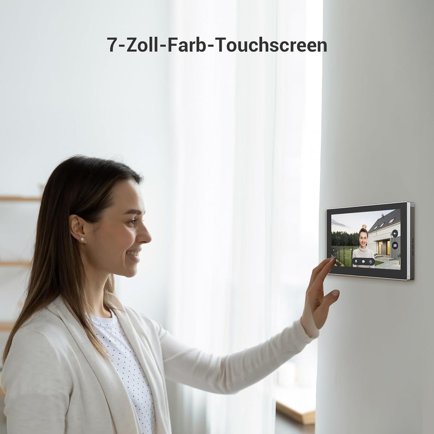 Video-Türsprechanlage mit Kamera und Touchscreen, Türsprechanlage Cp7
