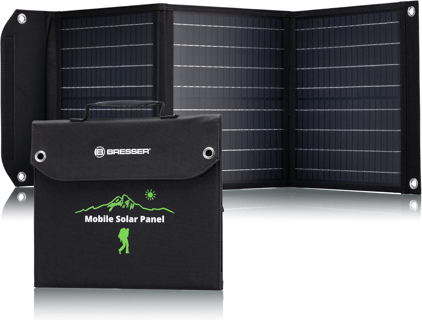 Solar Ladegerät mit QC3.0 Schnellladefunktion, Bresser Solar Ladegerät 40W, Single