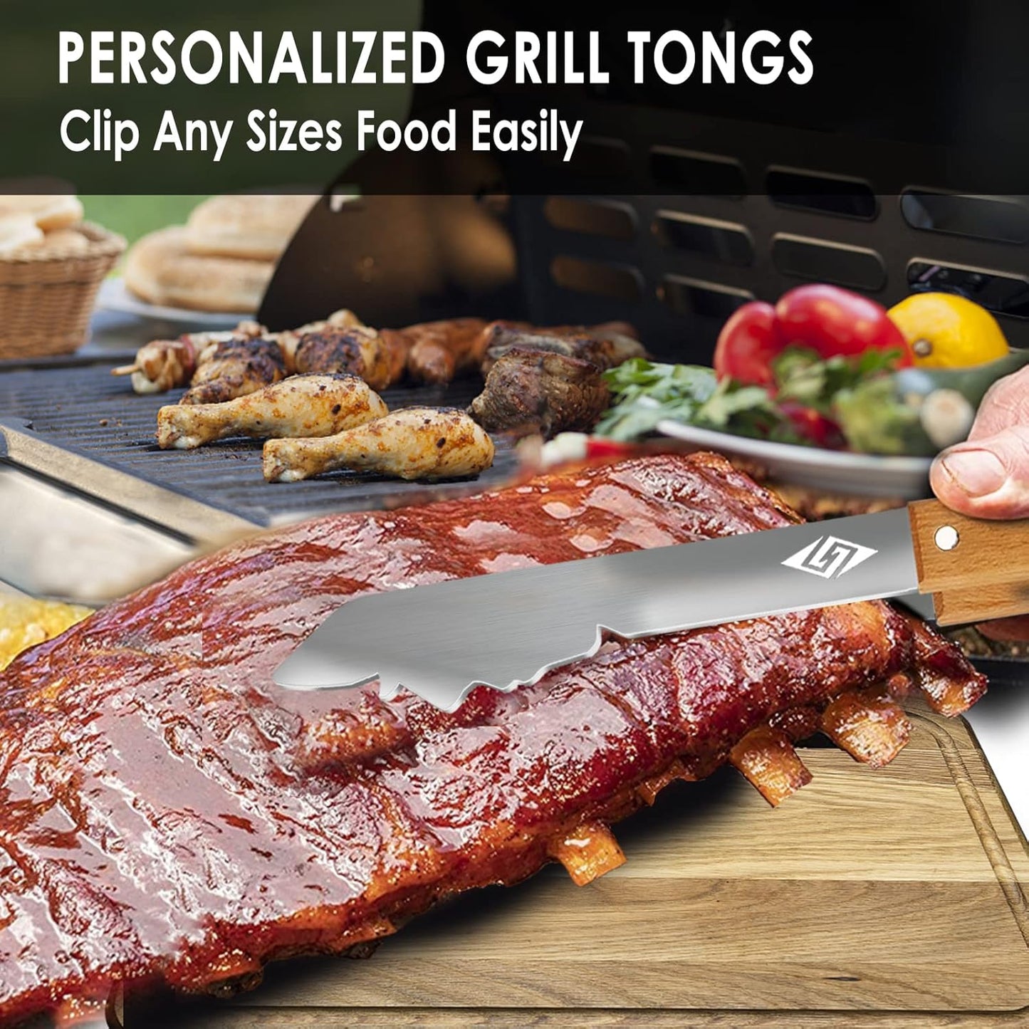 3-teiliges Grillbesteck-Set, 1