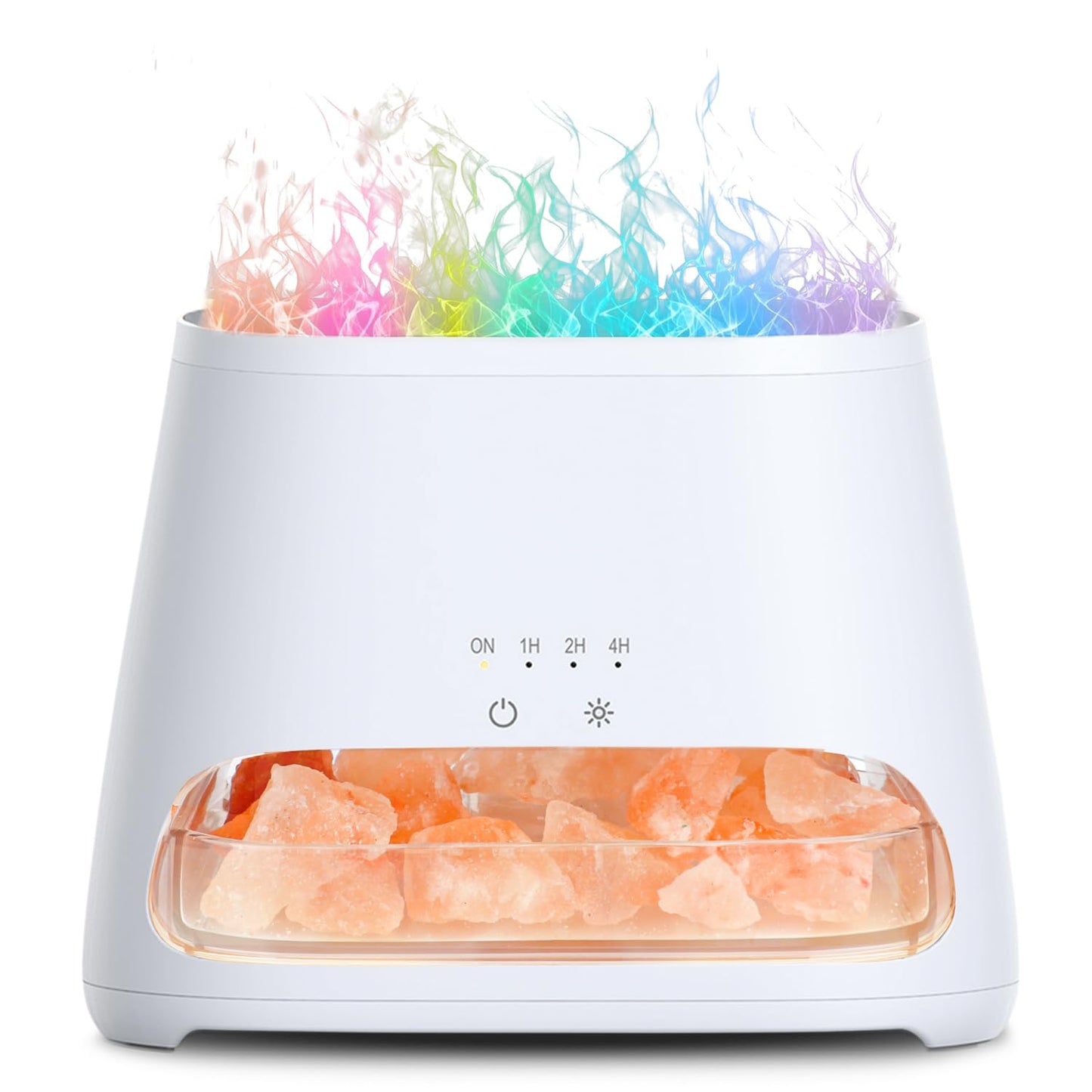 Aroma Diffuser mit LED-Flammeneffekt, Rgb Weiss