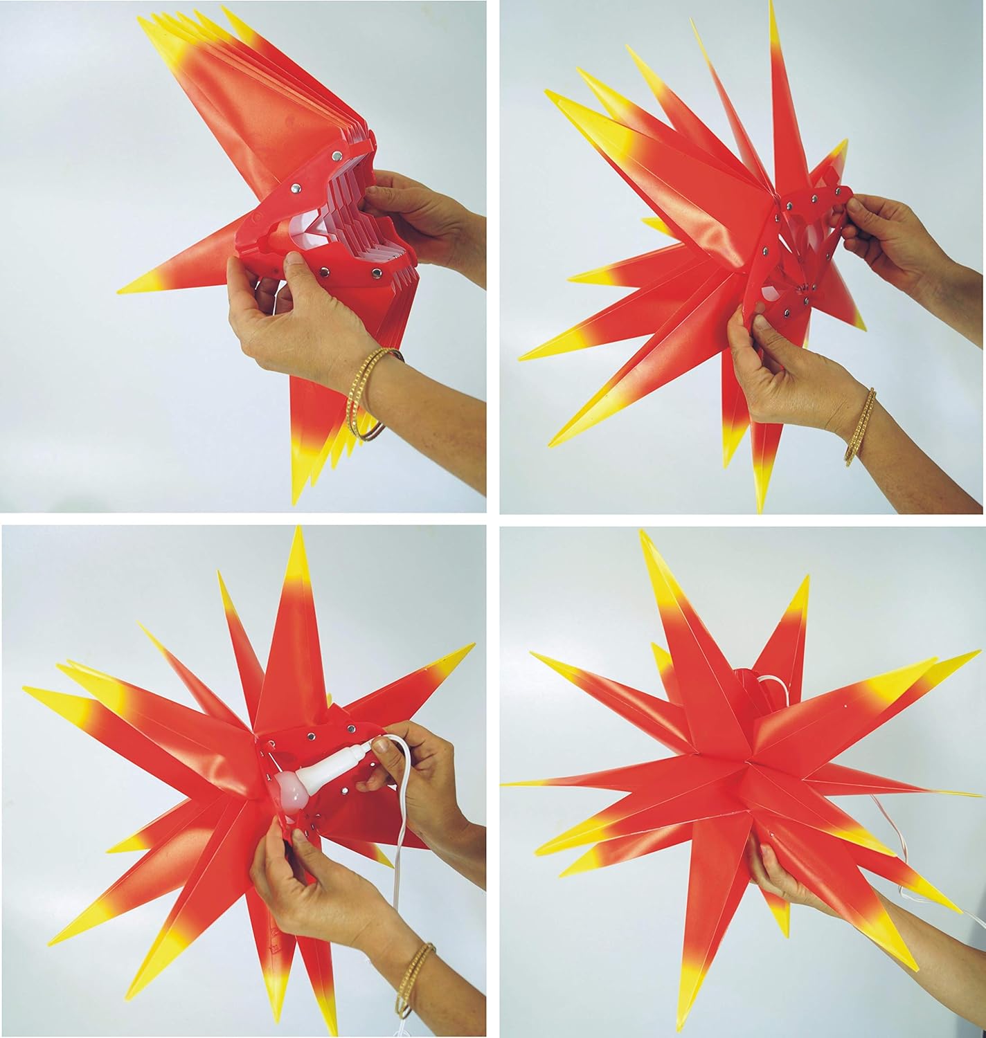 Weihnachtsstern, Ø 35 Cm Trafo Rot