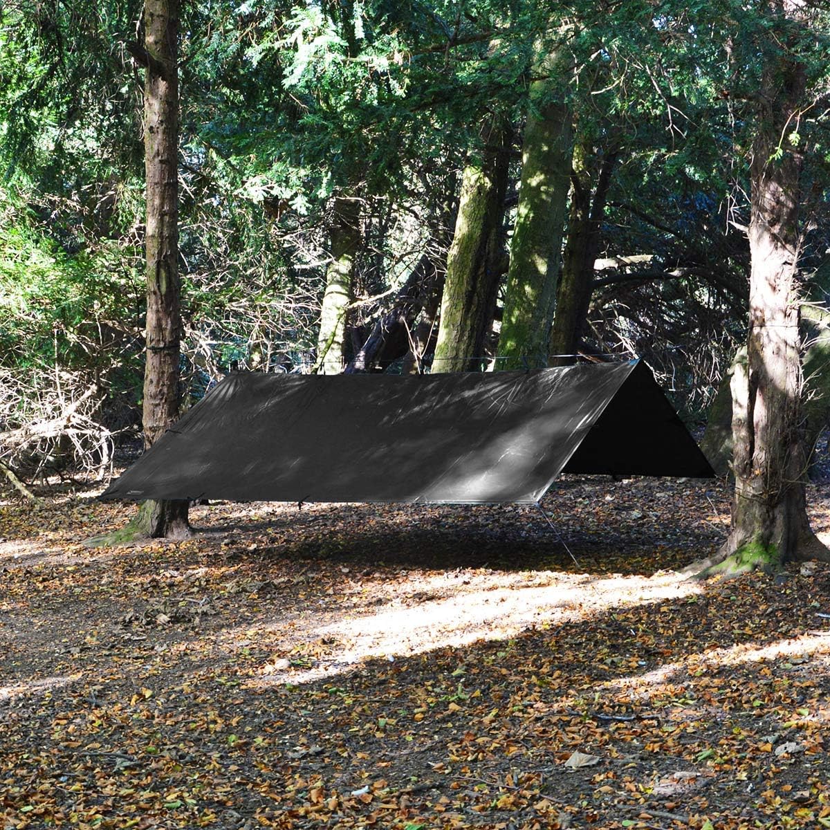 Wetterfestes Tarp, Schwarz