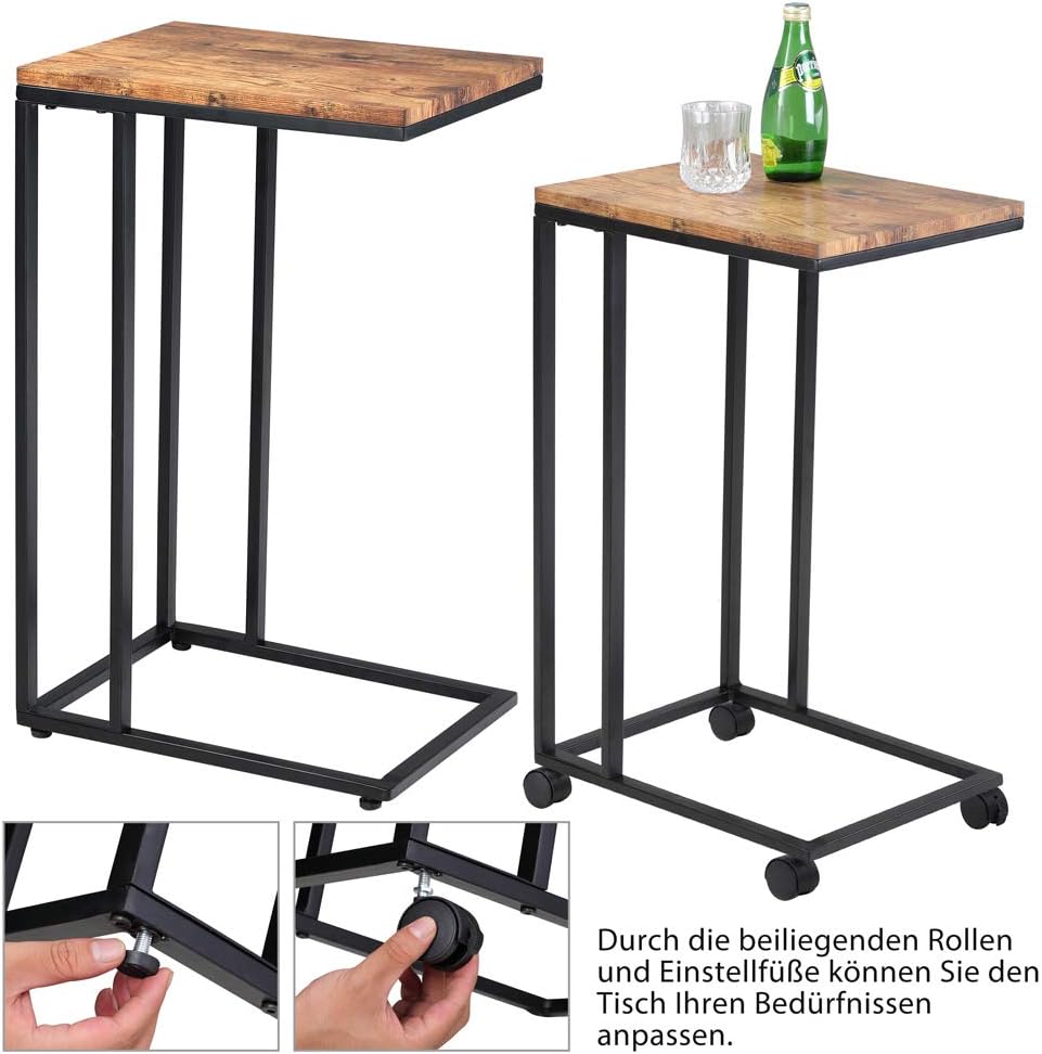 Sofatisch, Schwarz/Braun