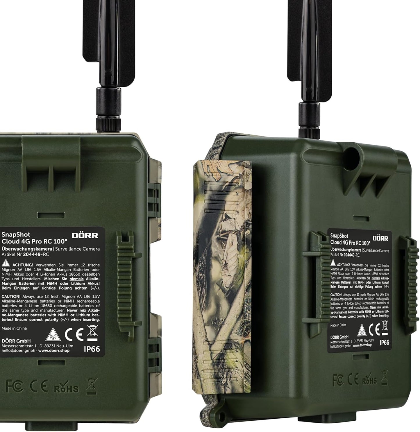 Cloud Pro 4G Wildkamera mit Echtzeitübertragung, Einzeln 100° Wiederaufladbar 18650