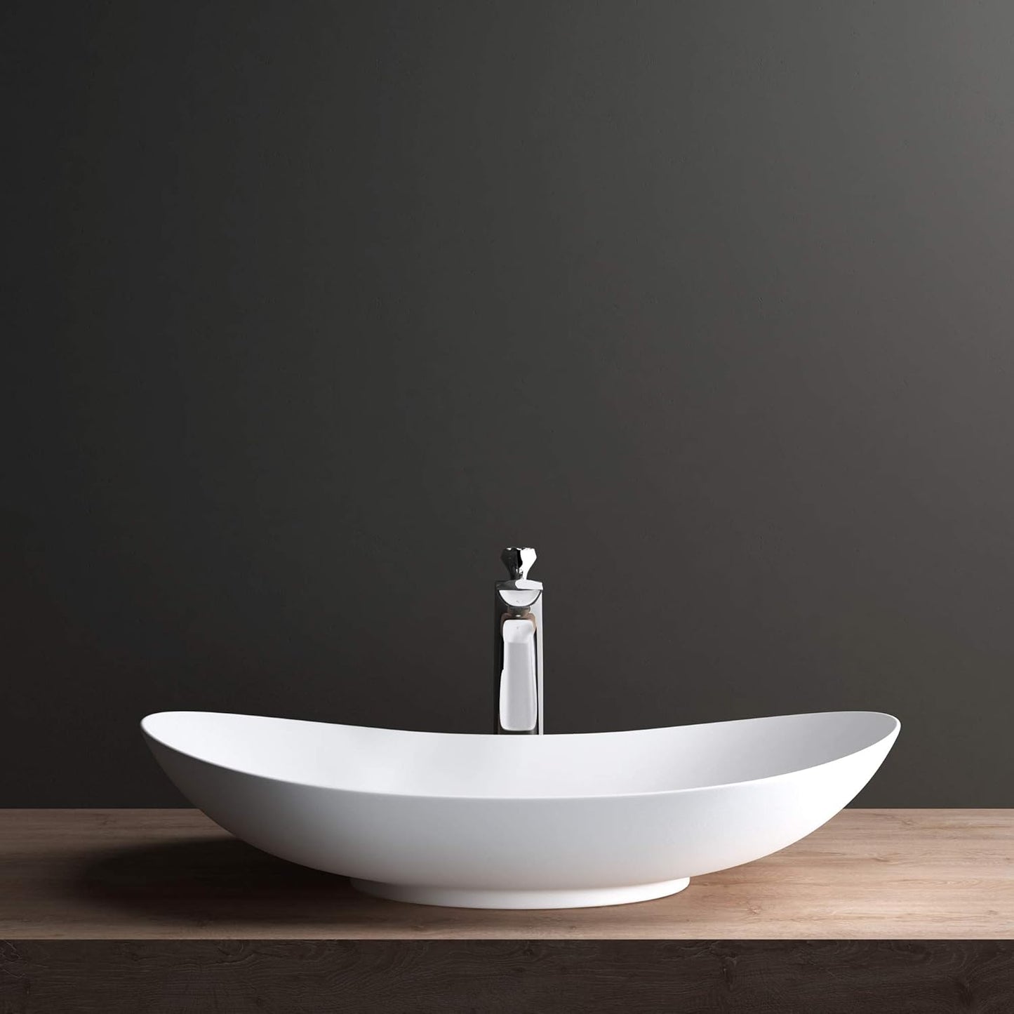 Einhebelmischer Wasserhahn WAM-7201-H, Silber 28 cm