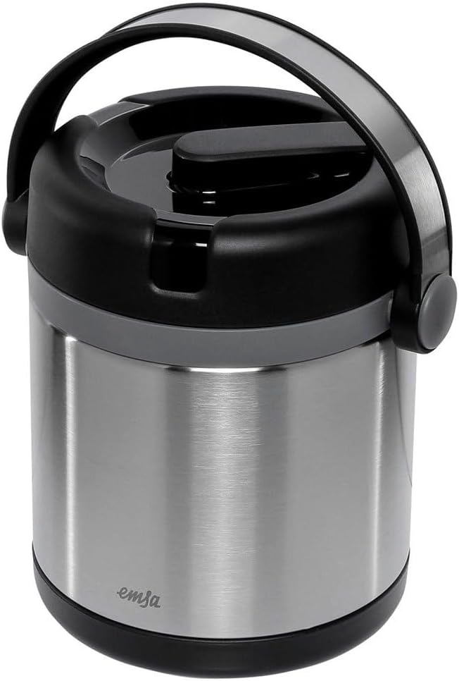 Isolier-Speisegefäss mit integriertem Speiseeinsatz, Schwarz 1.2 L Single