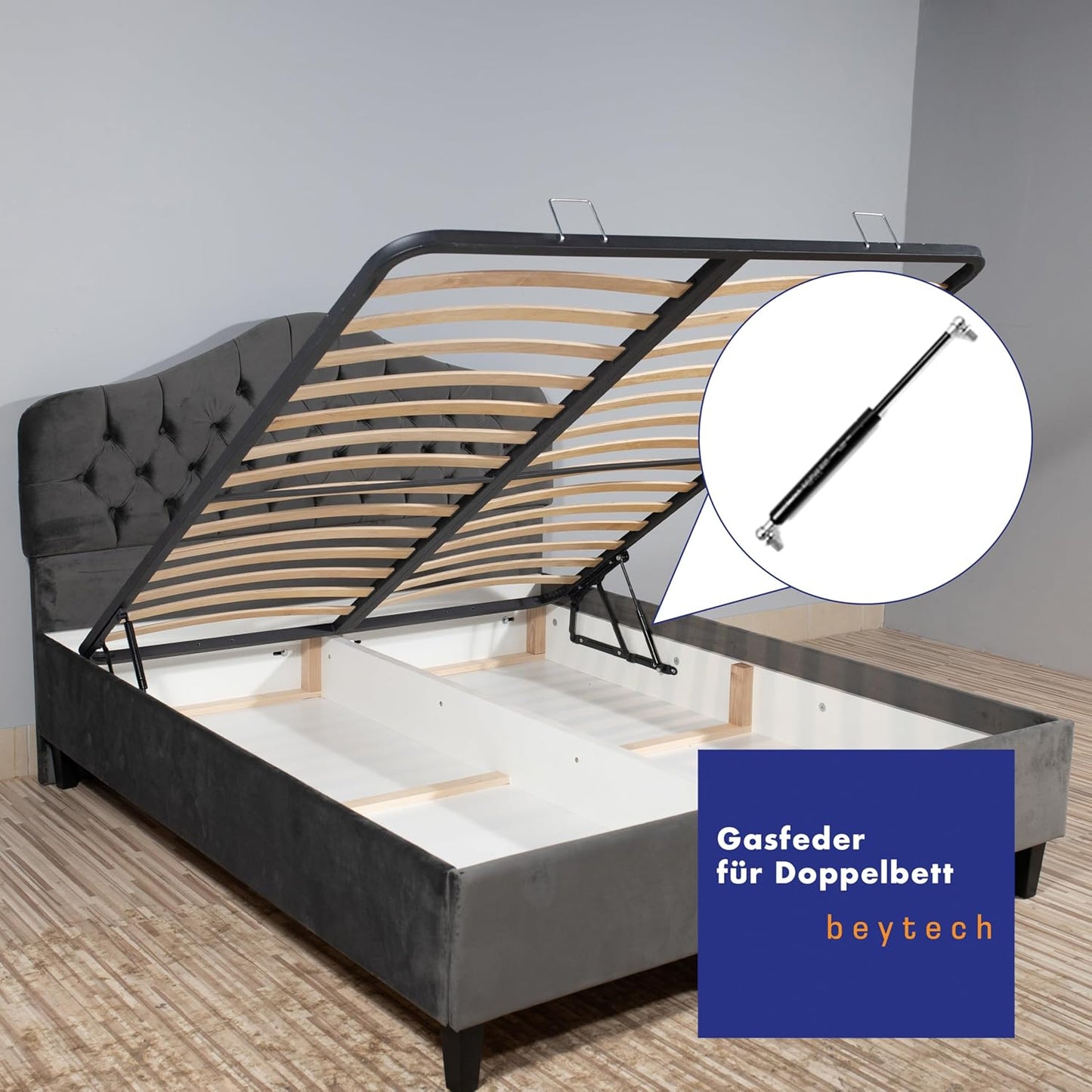 Gasdruckfeder 200N, 550mm, 200 Newton 550 mm
