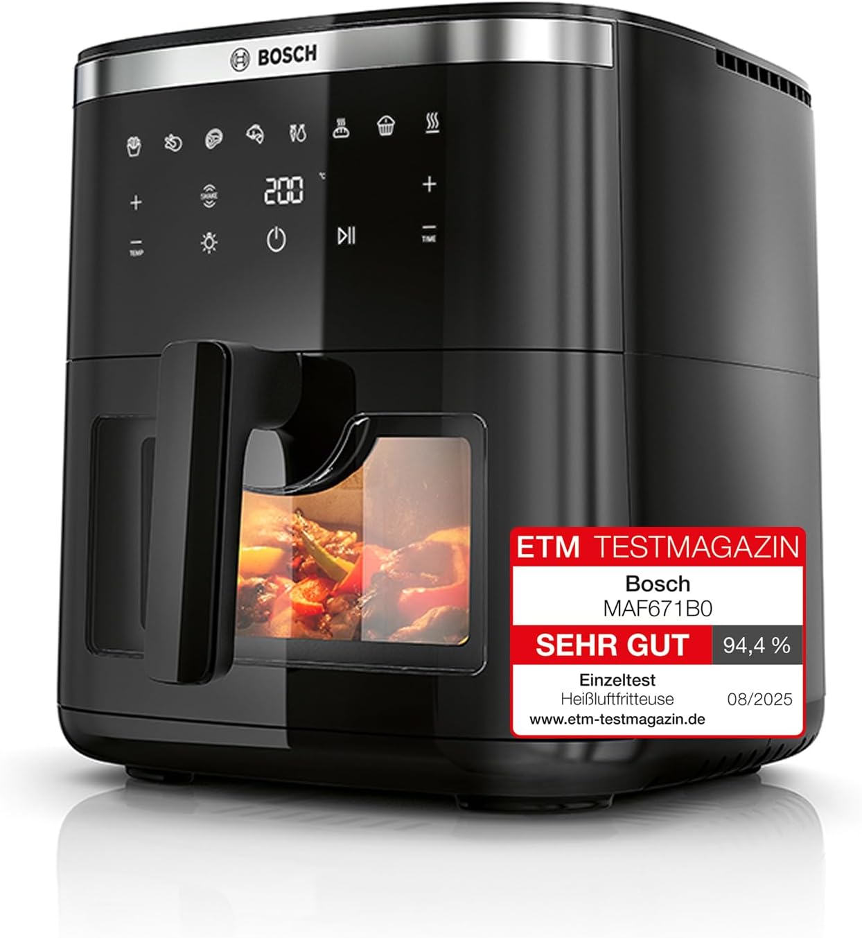 Serie 6 Air Fryer, Schwarz