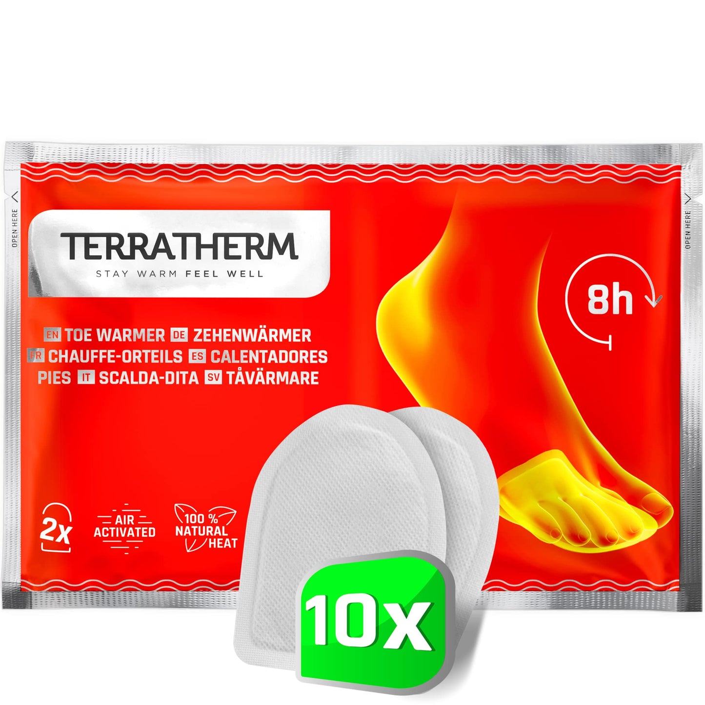 Zehenwärmer, 10 Paar
