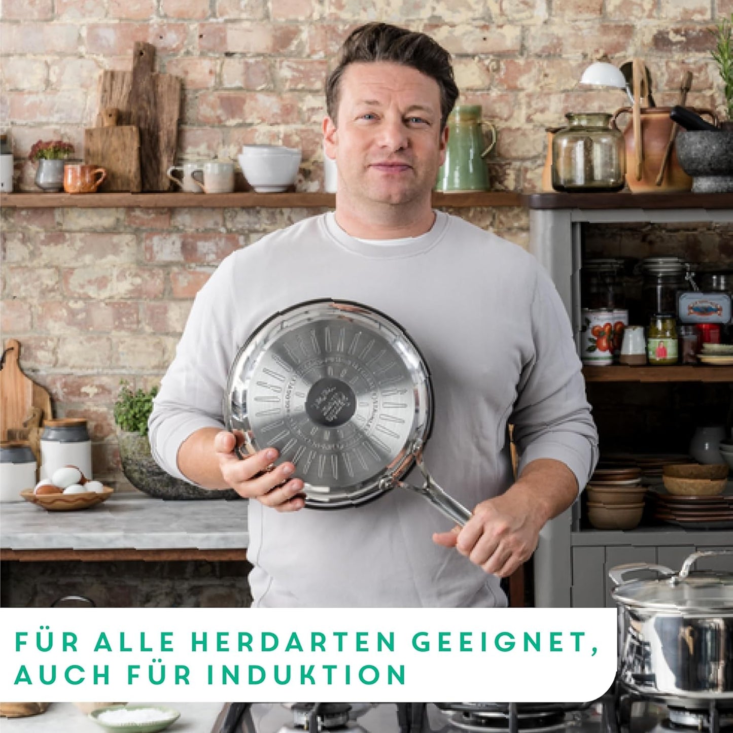 Jamie Oliver Cook's Direct On Pfannenset (3-teilig), Set 3-teilig - 20,24,28 cm