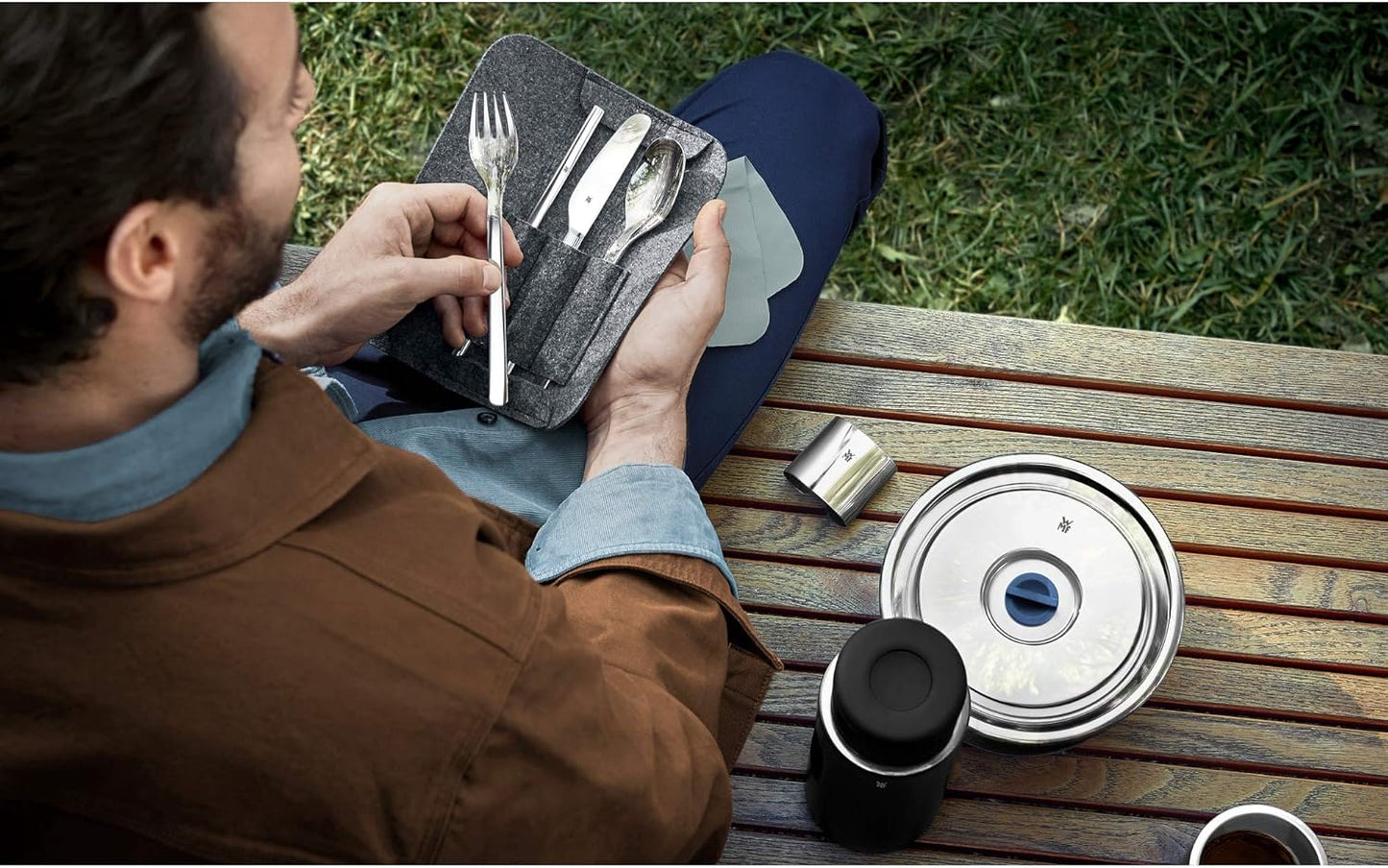 8-teiliges Reisebesteck-Set my2Go inkl. Etui
