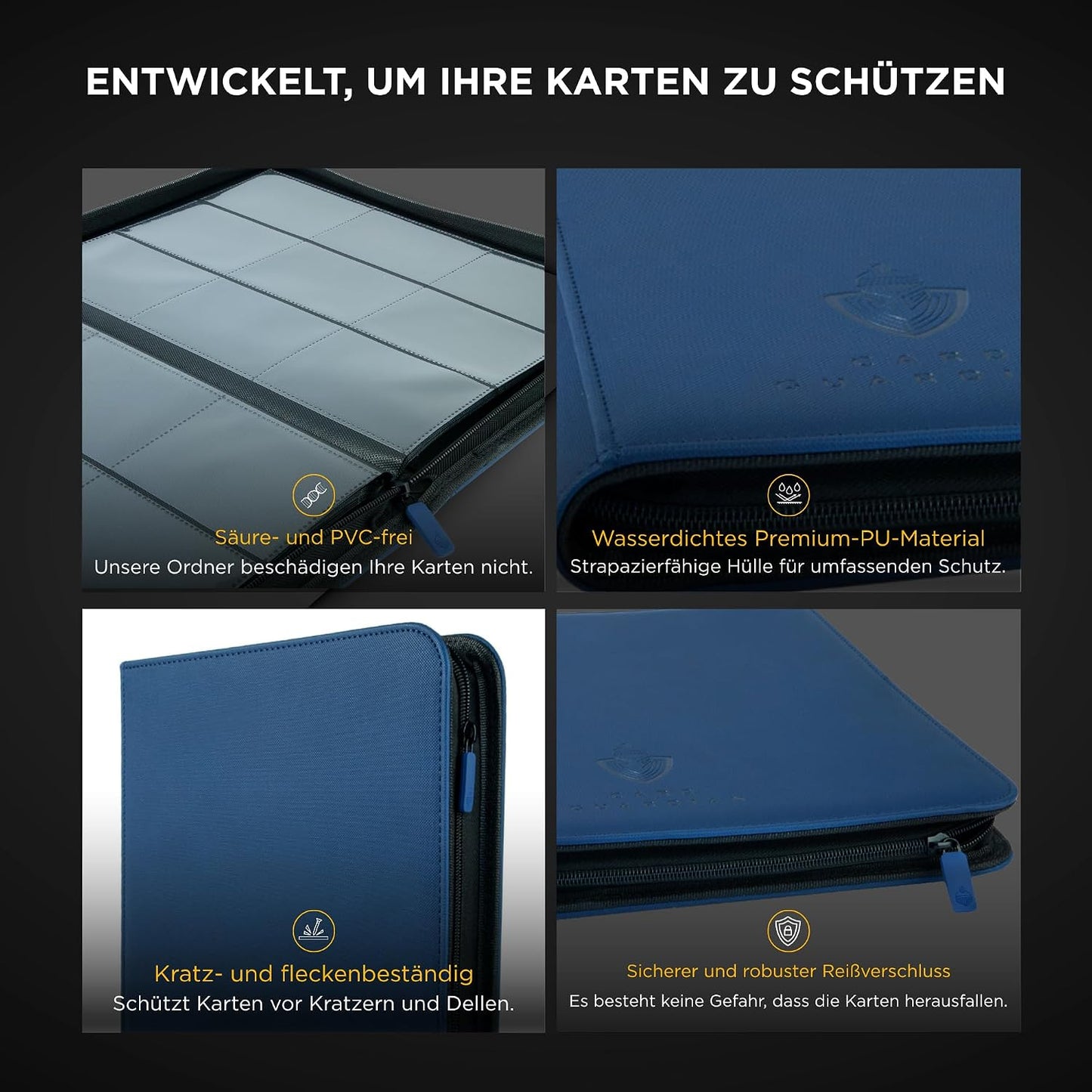 Sammelkarten-Album für 360 Karten, Blau