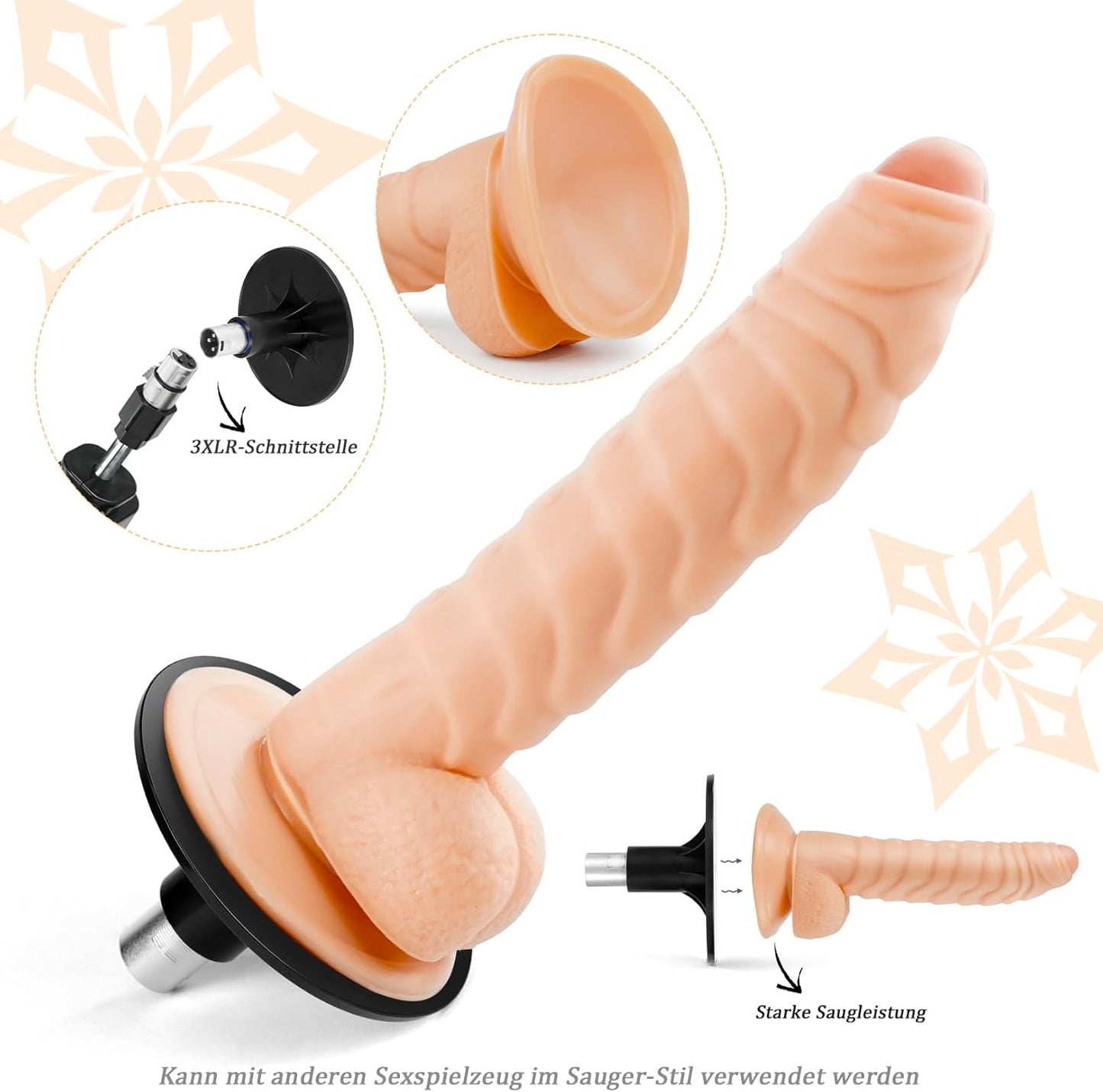 Automatische Sexmaschine B3 mit Masturbator und Dildos, B3