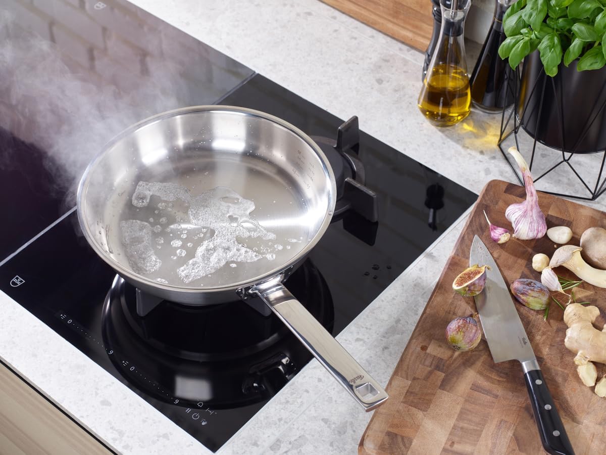 Edelstahl-Stielpfanne 28 cm, ohne Novogrill 28 cm