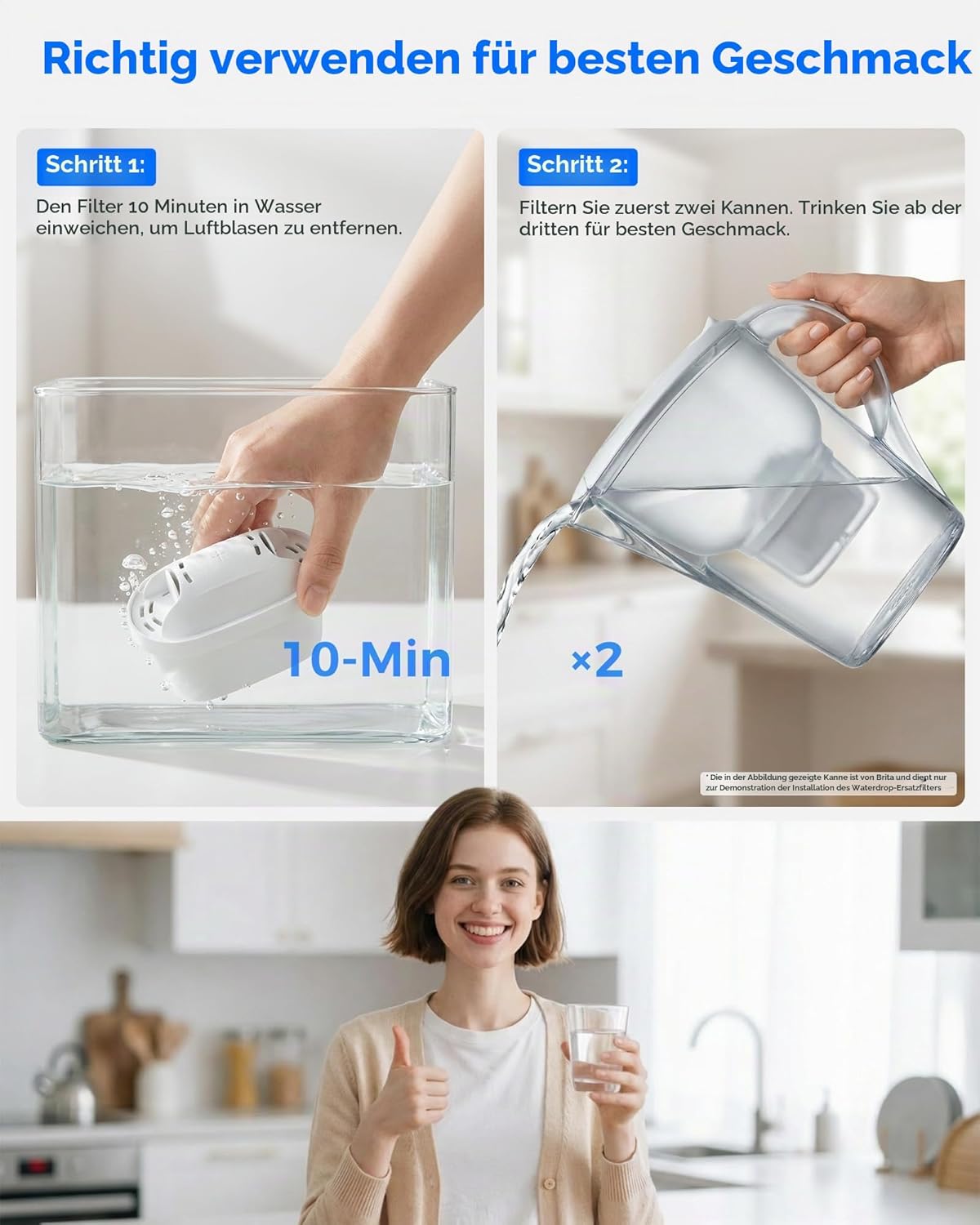 12er-Set Filterkartuschen für Brita Maxtra+