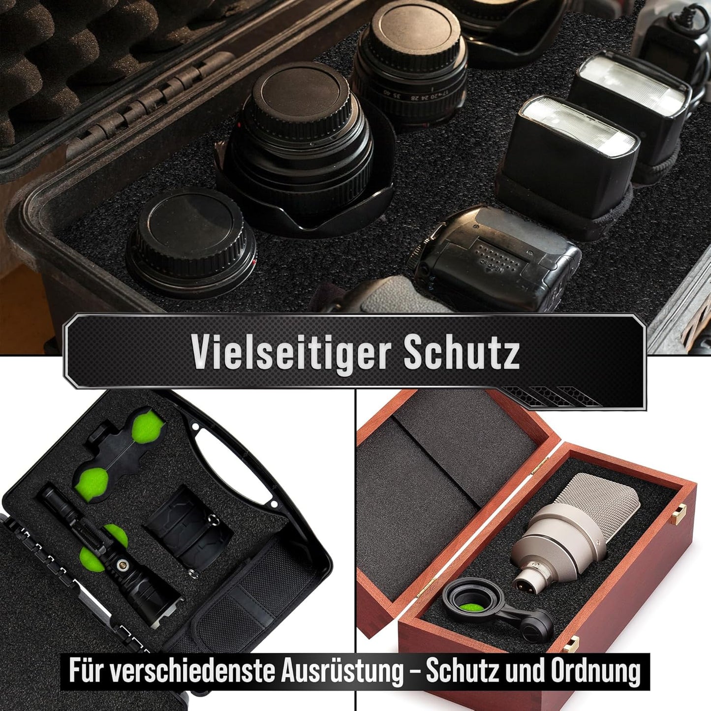 Werkzeugkisten Schaumstoff-Einsätze