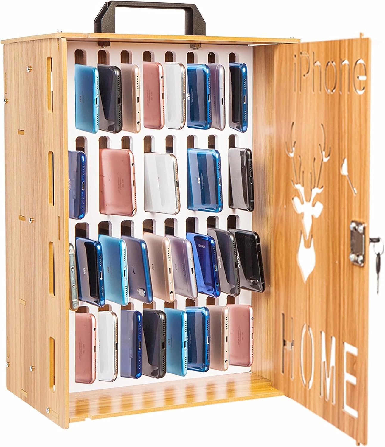 Handy Aufbewahrungsbox abschliessbar (36 Schlitze), 1er-Pack