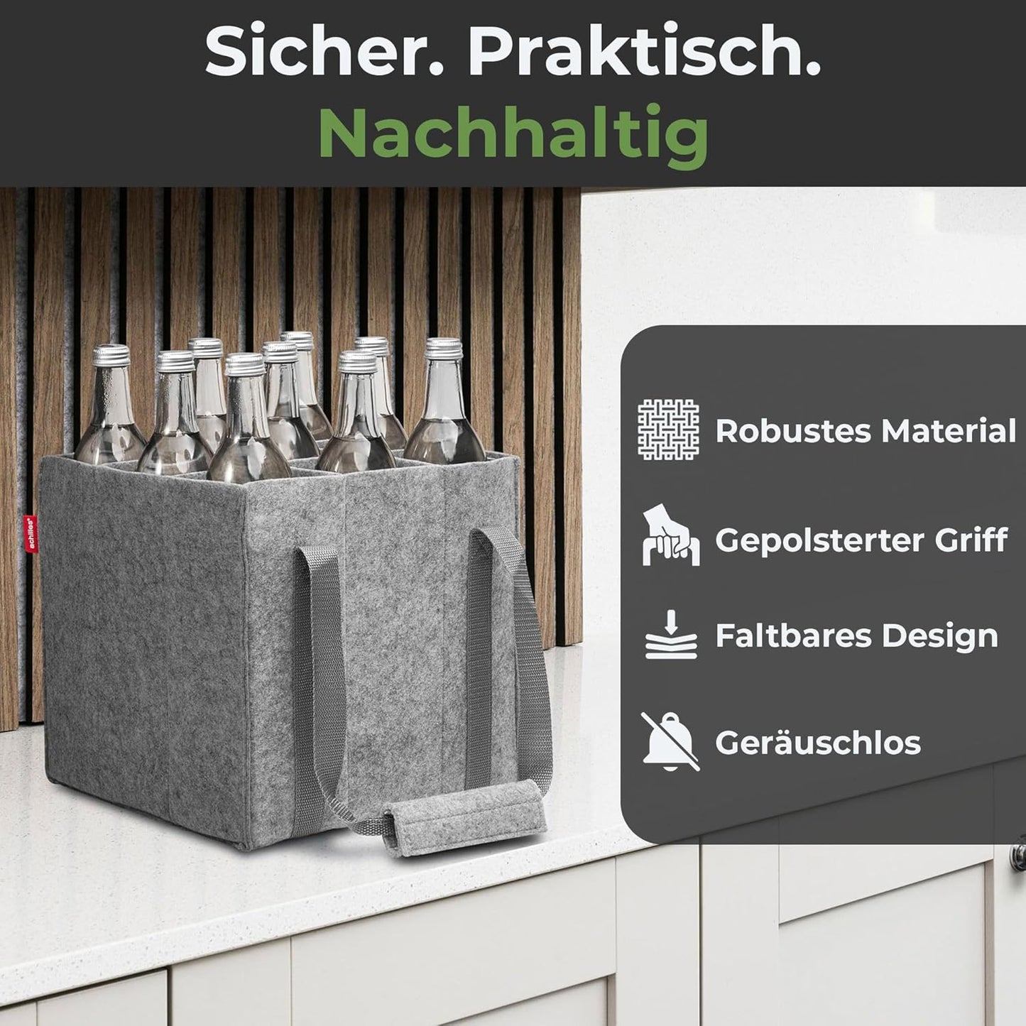 Flaschentasche, Für 9 Flaschen