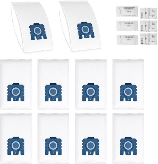 10 x Staubsaugerbeutel mit Abluft- und Motorschutzfilter, 10 Stück Staubsaugerbeutel