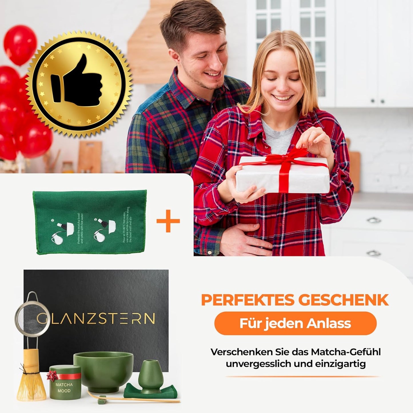 8-teiliges Matcha-Tee-Set