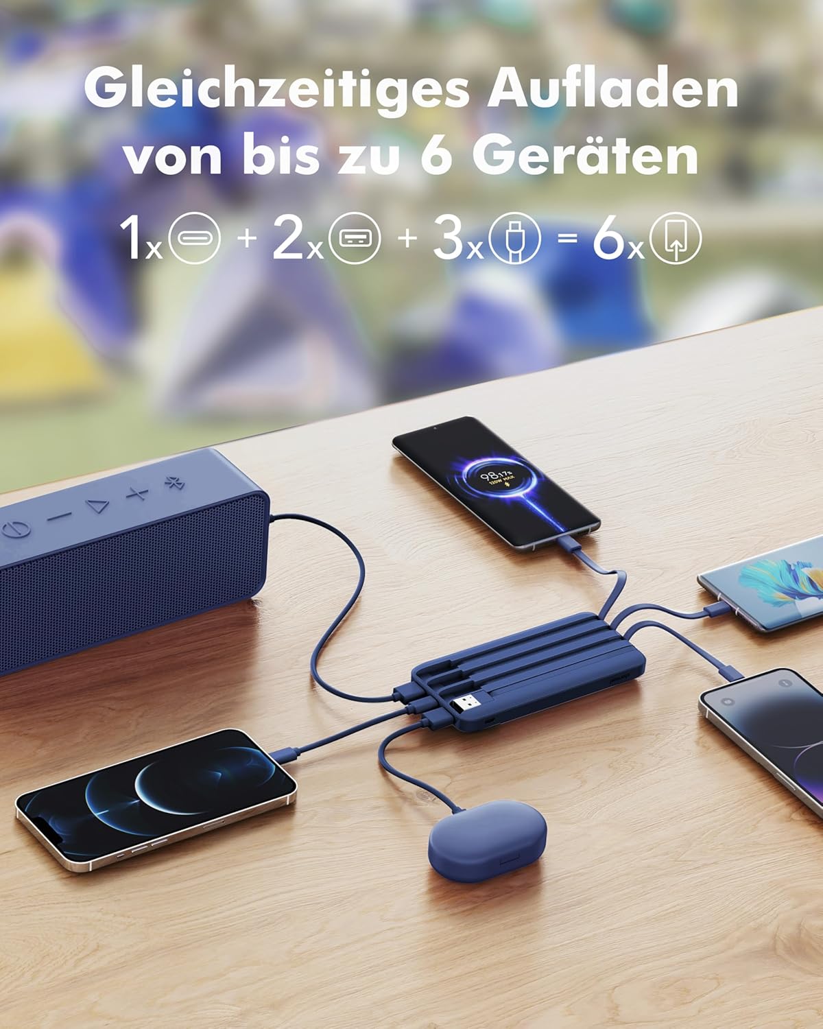 Powerbank, Blau 20000mAh