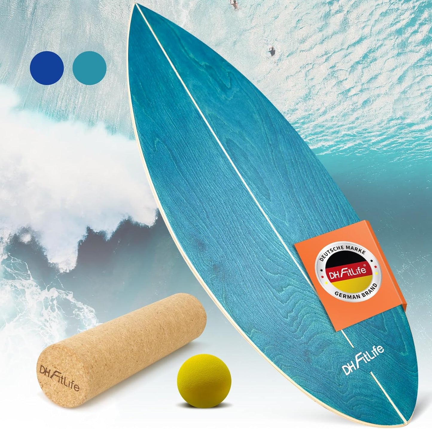 Indoor Balance Board mit Rocker Shape, Aquagrün