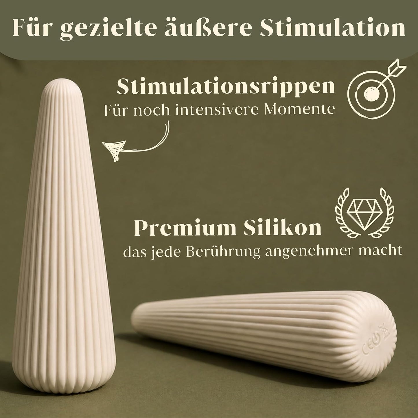 Auflegevibrator, 10 Modi, wasserdicht
