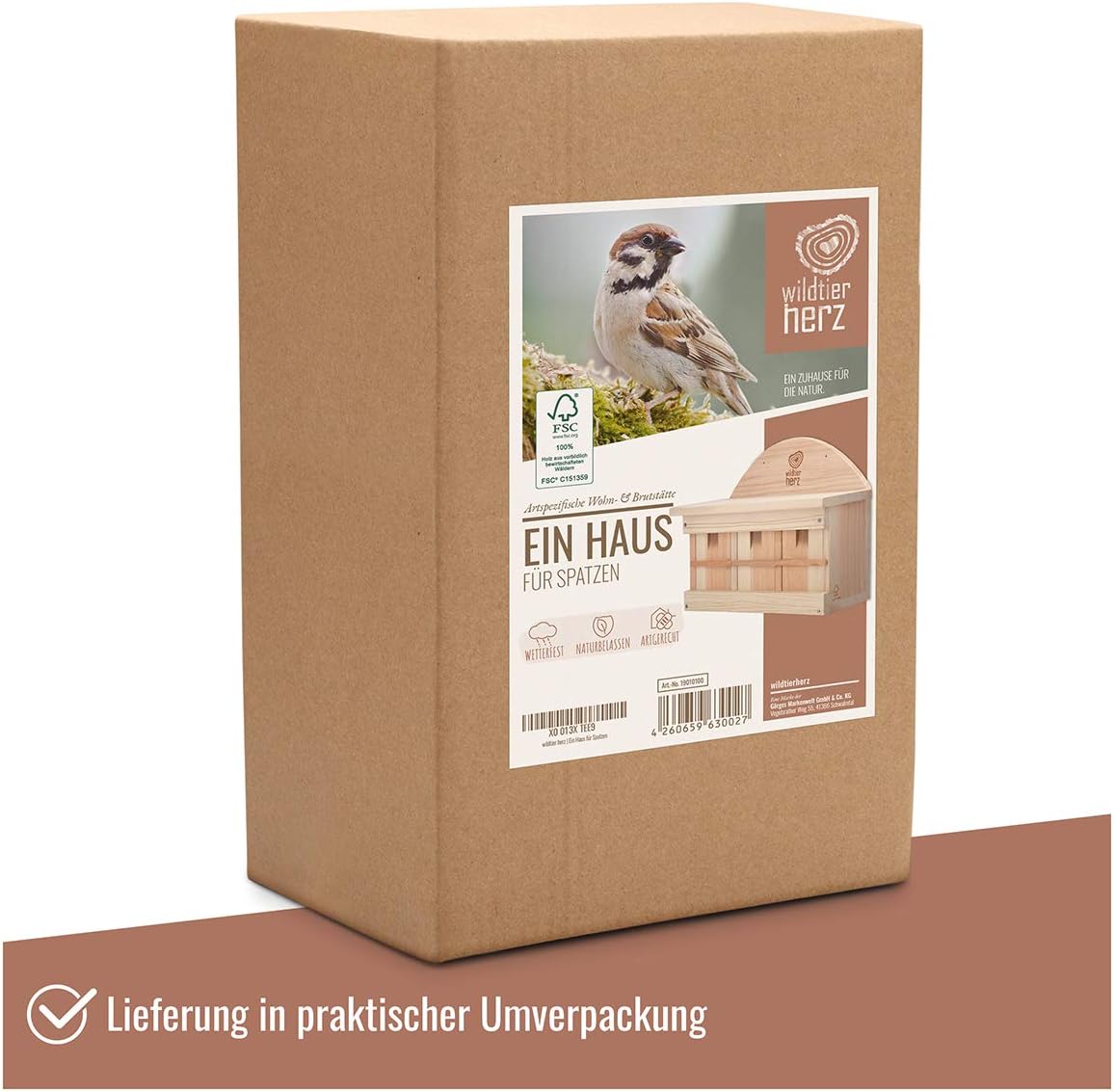 Nistkasten für Spatzen