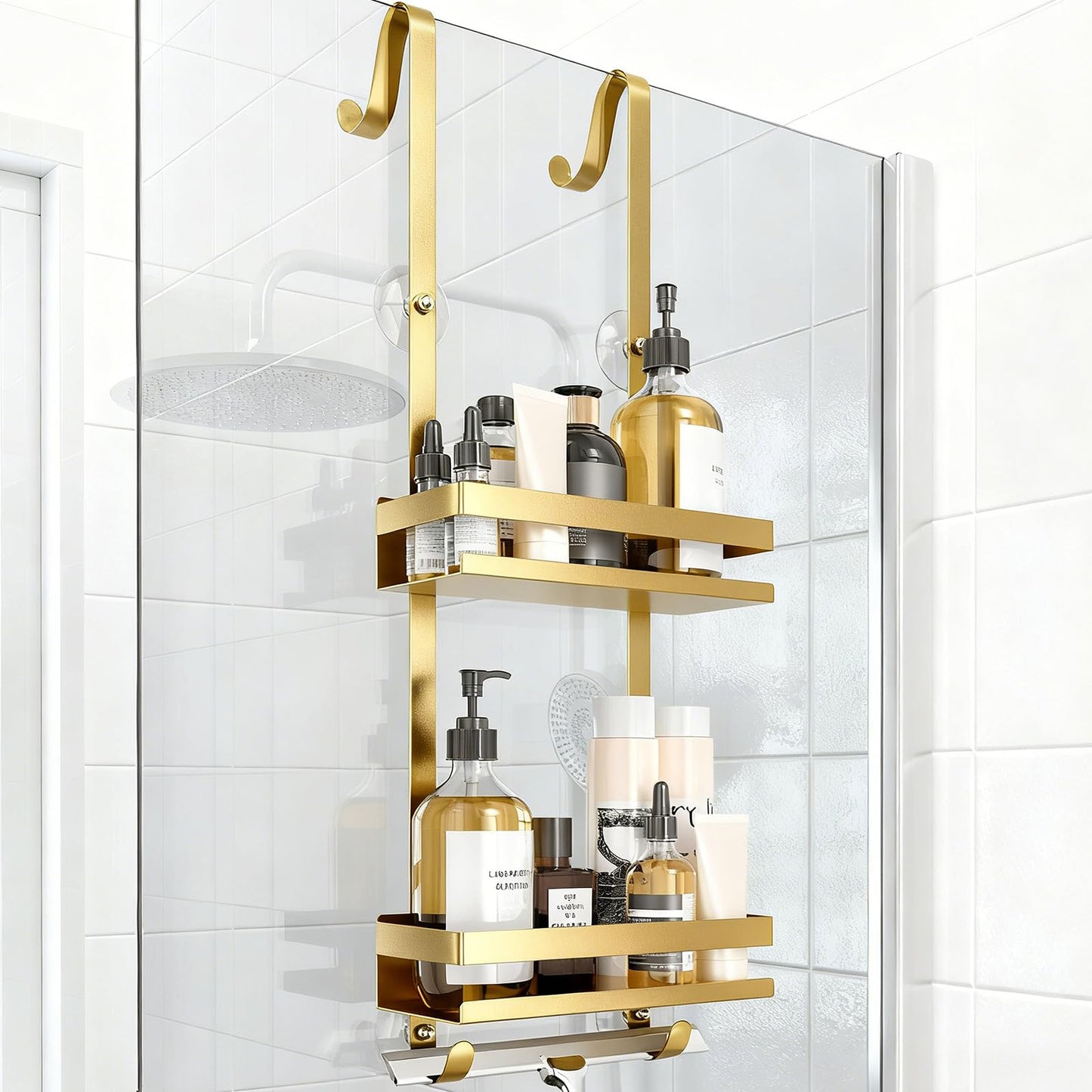 Duschregal ohne Bohren, Gold