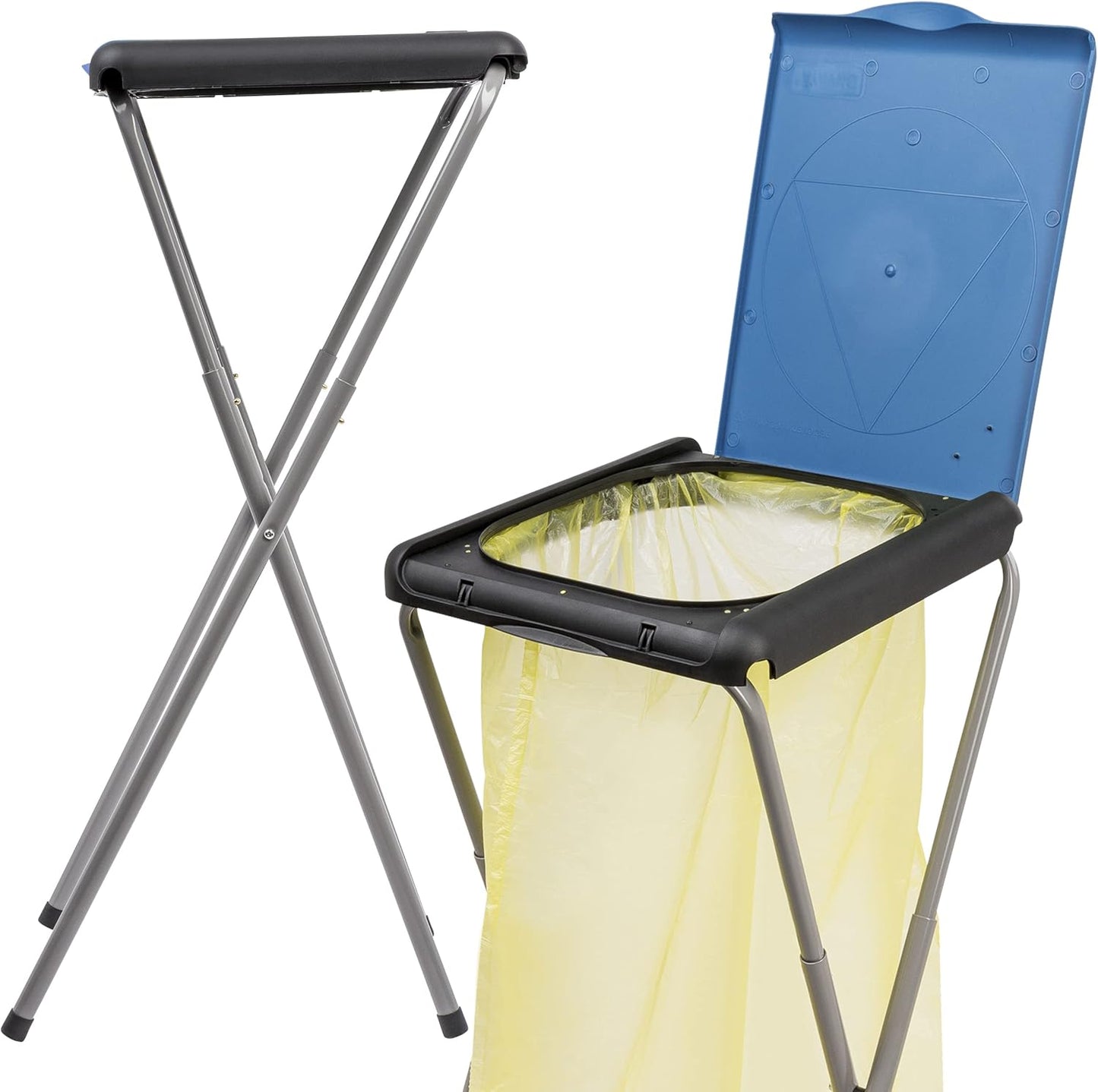 Müllsackständer höhenverstellbar, Blau 2 Stück