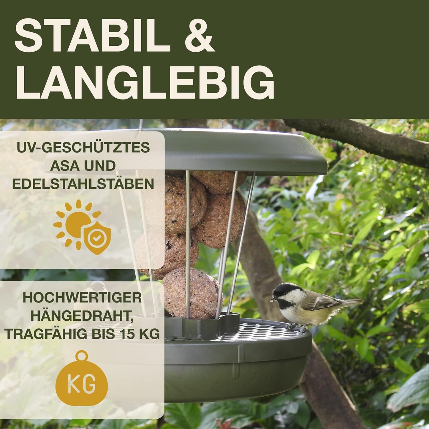 Vogelfutterhaus Lucerne, Grün Lucerne