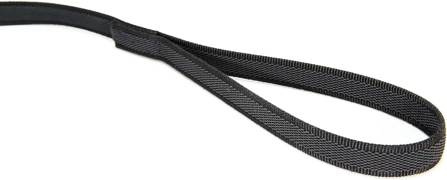 Color & Gray - gumierte Hundeleine mit Schlaufe, 10 m, Schwarz-Grau 20 mm x 10 m (mit Schlaufe)