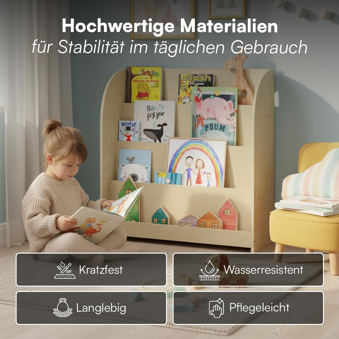 Kinder-Bücherregal, Natur