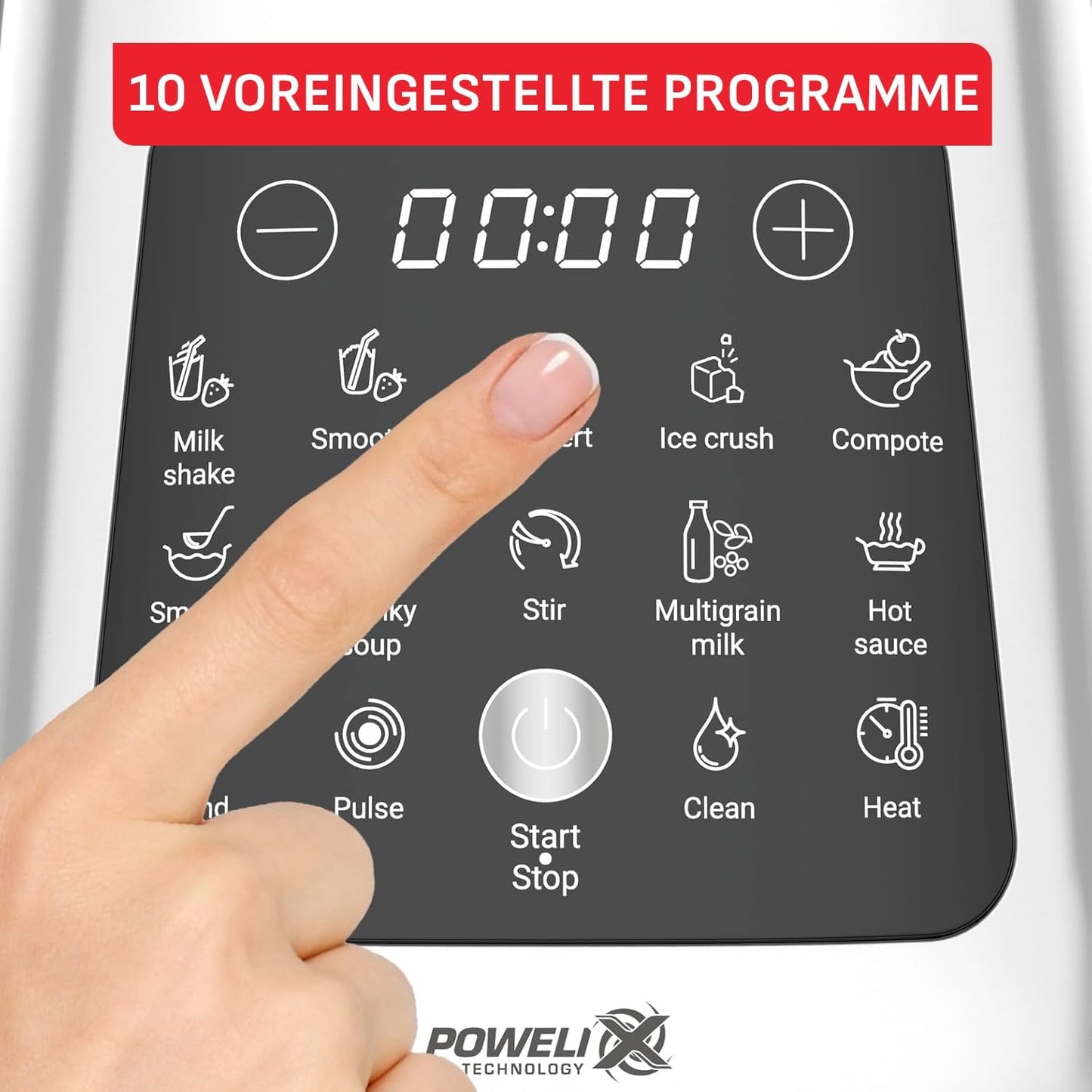 Hochgeschwindigkeits-Standmixer BL83SD30 mit Kochfunktion, 10 Programme, PerfectMix Cook | 1400 W | 2L