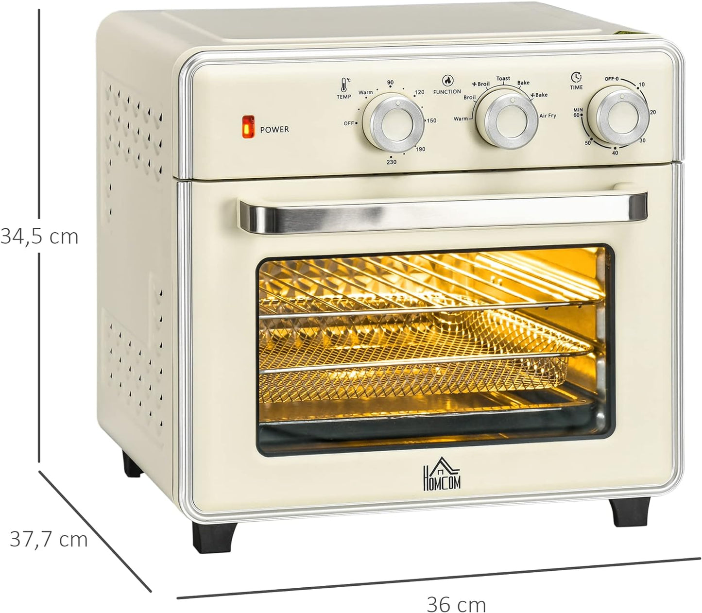 Minibackofen, Cremeweiss