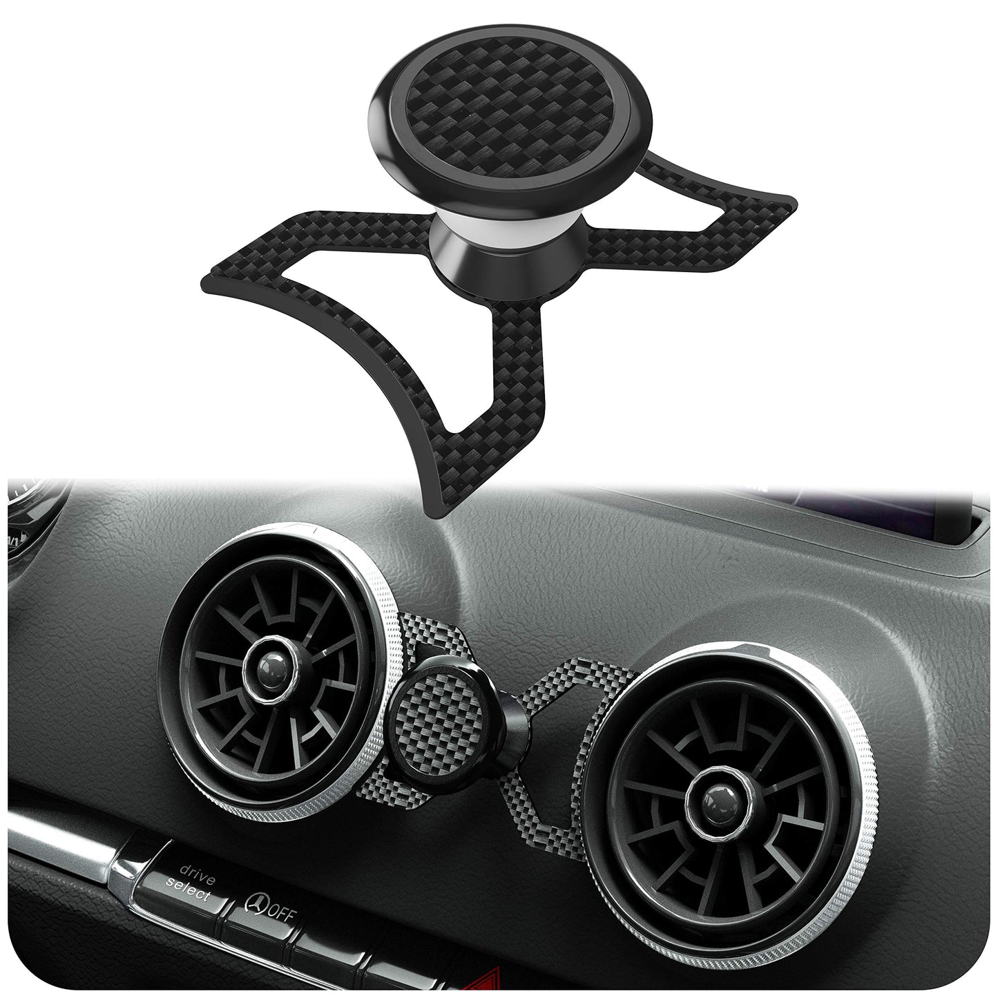 Magnetische Handyhalterung für Audi A3/S3/RS3, Audi A3/S3/RS3 Carbon